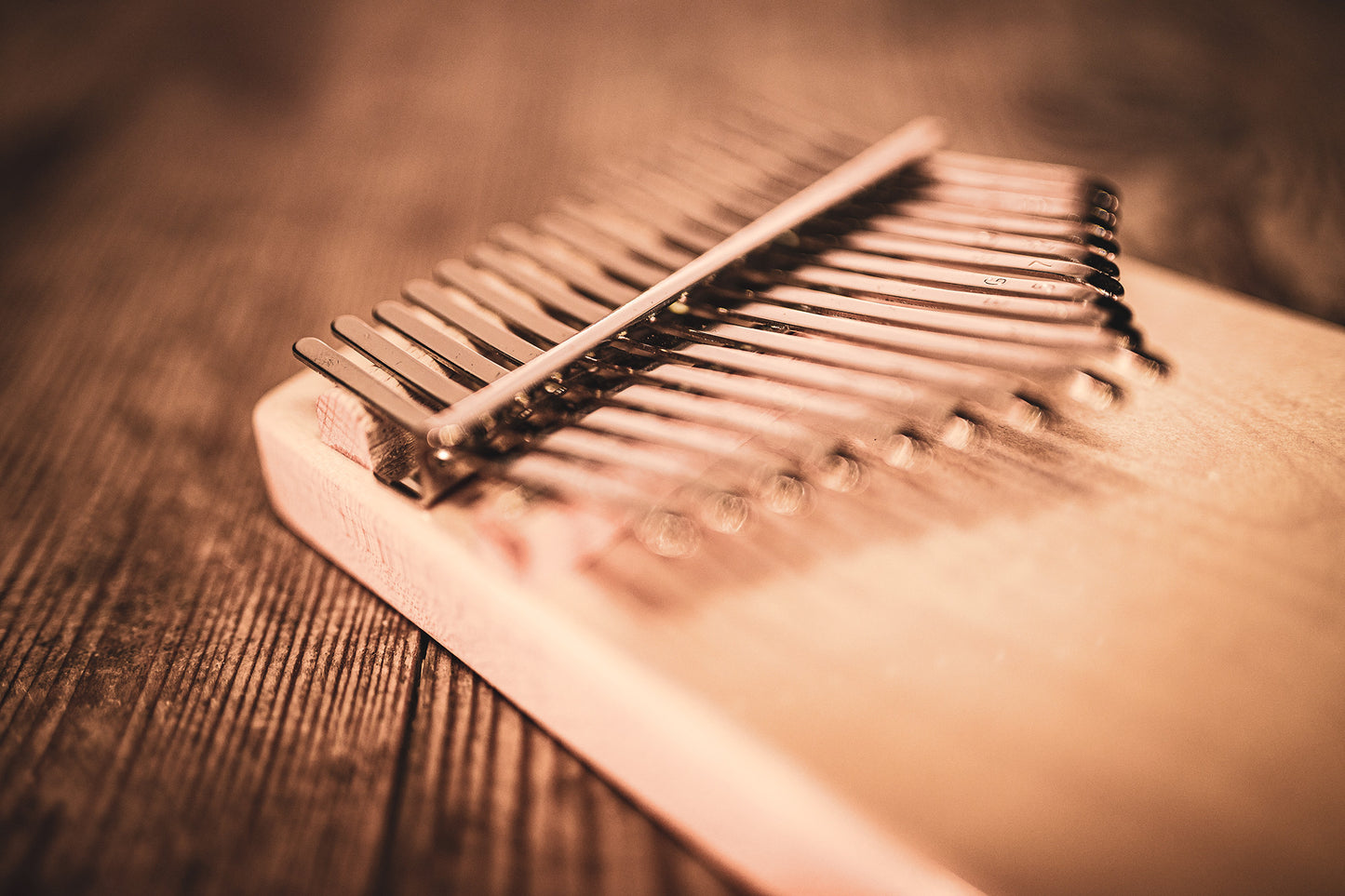 Meinl Sonic Energy Solid Kalimba - 17 notes, maple detail view 13 at Luna Panther