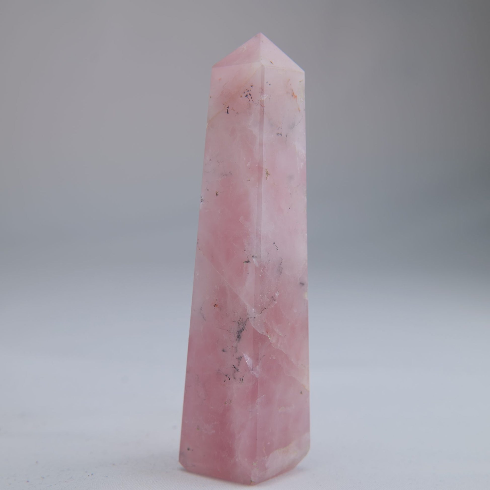 Rose Quartz Tower 89g back
