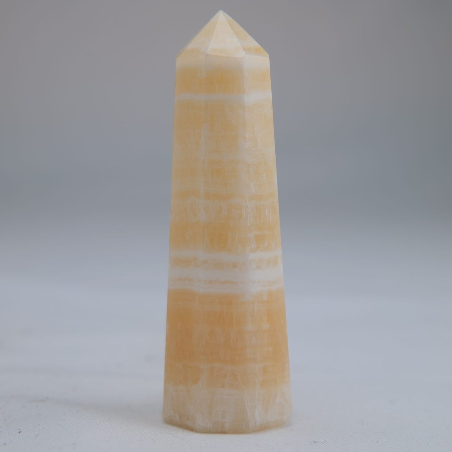 Yellow Banded Calcite Point 64g additional-3