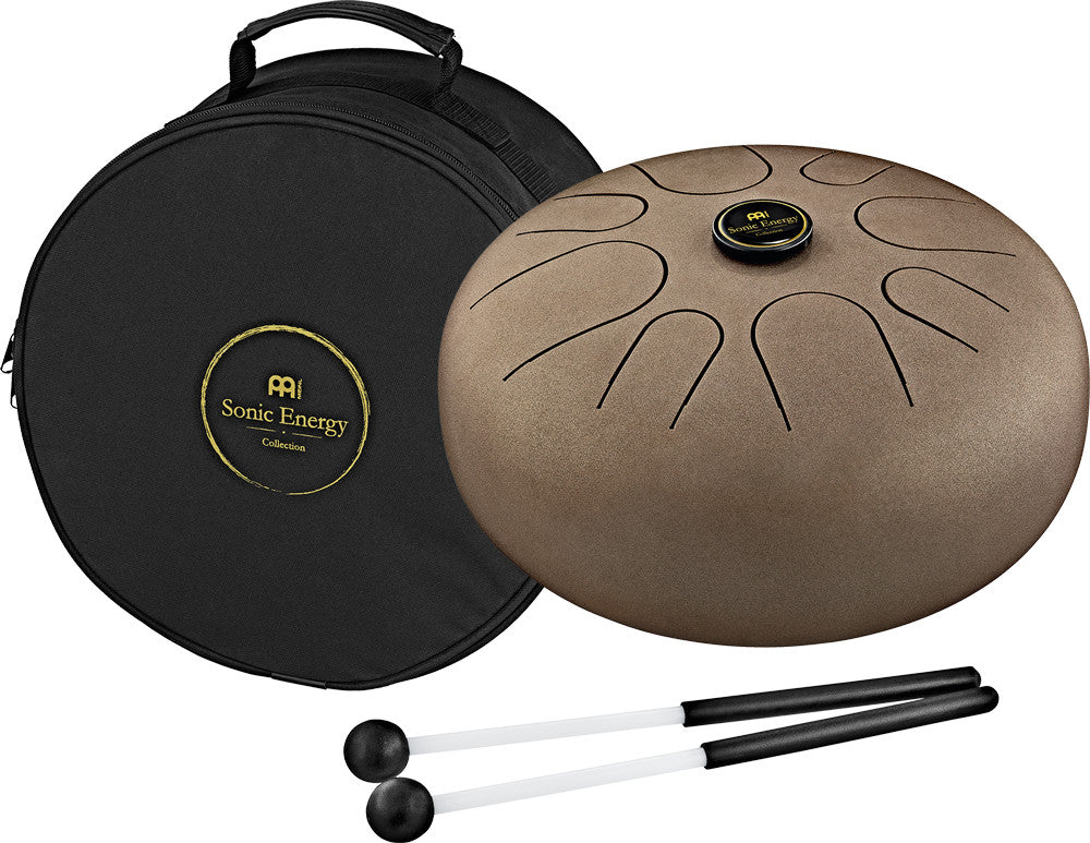 MEINL Sonic Energy Steel Tongue Drum 12" - A Akebono/8 Notes/440Hz - Vintage Brown detail view 7 at Luna Panther