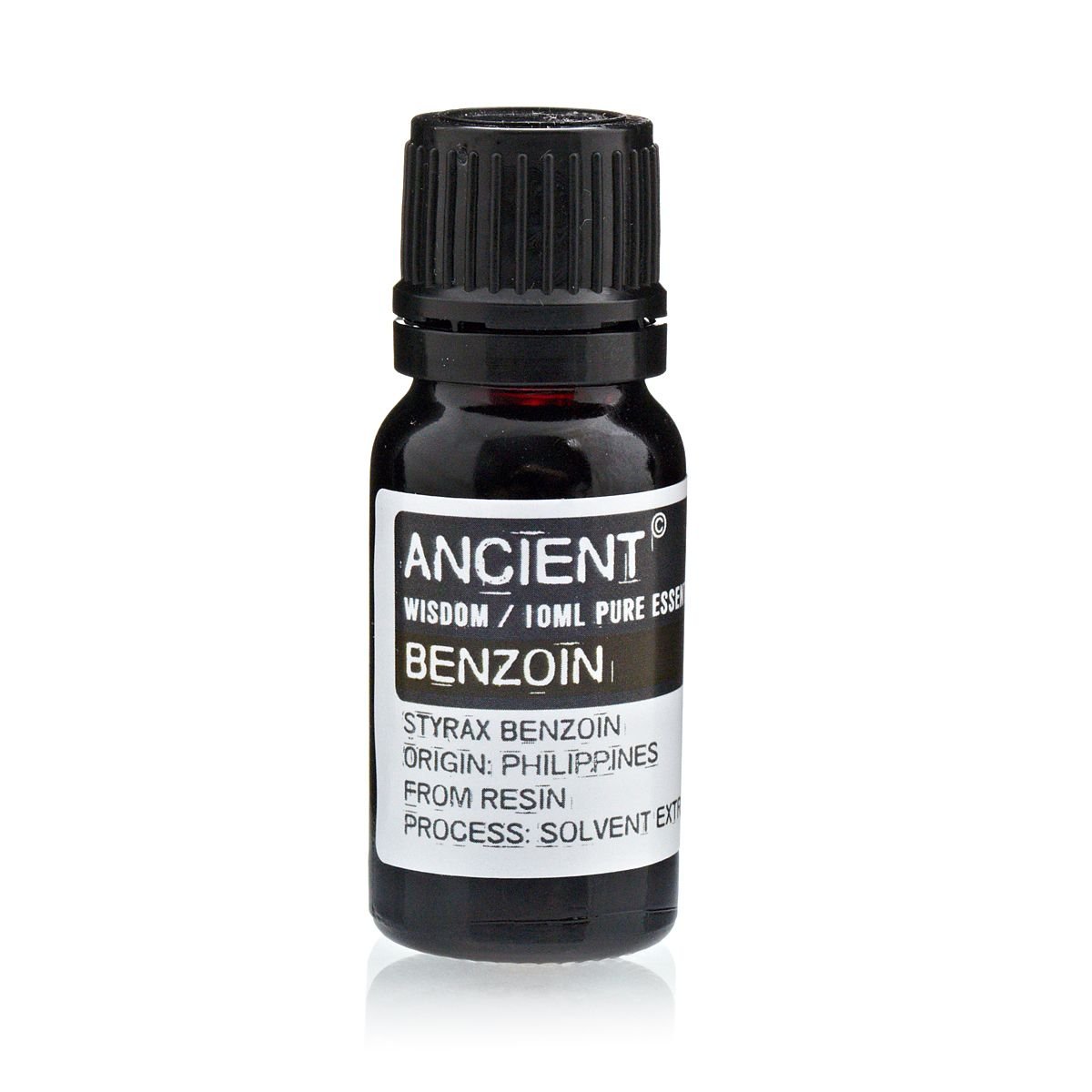Polished 10 ml Benzoin Essential Oil (Dilute/Dpg) featuring natural patterning and unique variations - Luna Panther