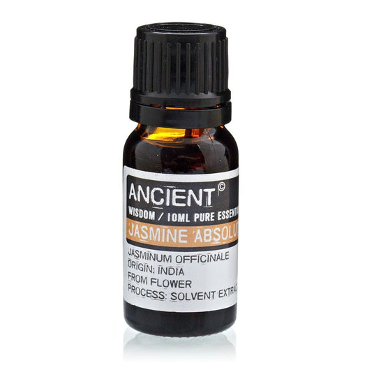 Polished 10 ml Jasmine Absolute Essential Oil featuring natural patterning and unique variations - Luna Panther