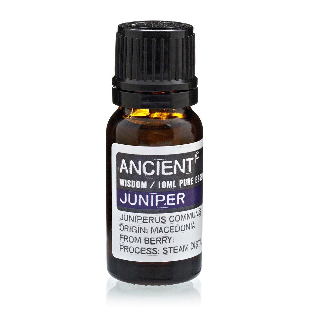 Polished 10 ml Juniperberry Essential Oil featuring natural patterning and unique variations - Luna Panther