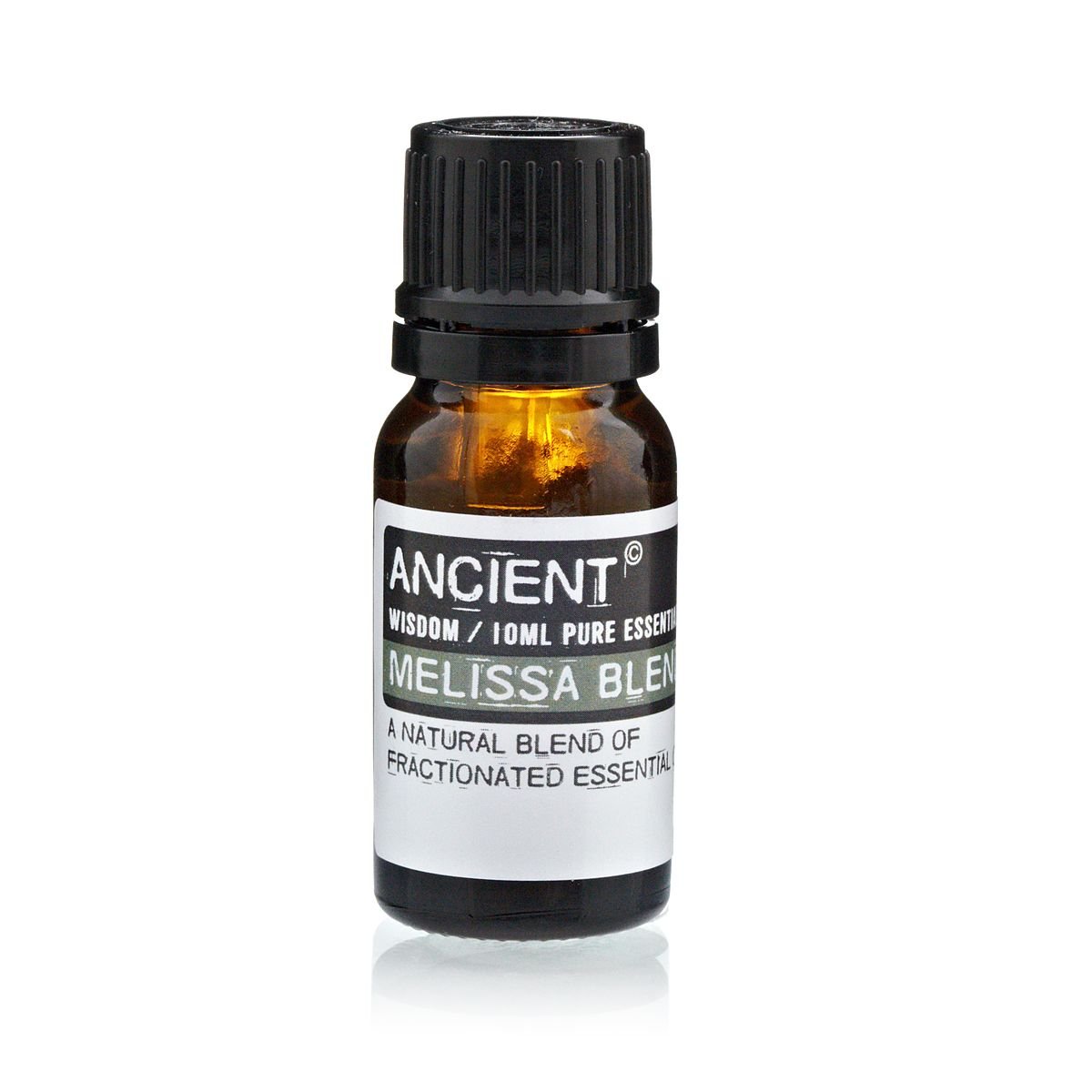 Polished 10 ml Melissa (Blend) Essential Oil featuring natural patterning and unique variations - Luna Panther