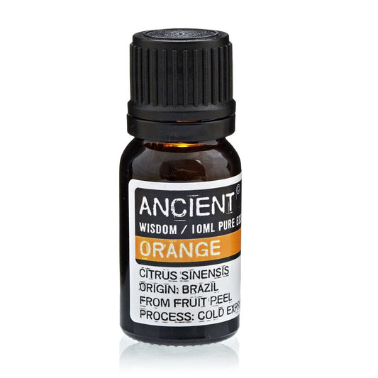 Polished 10 ml Orange Essential Oil featuring natural patterning and unique variations - Luna Panther
