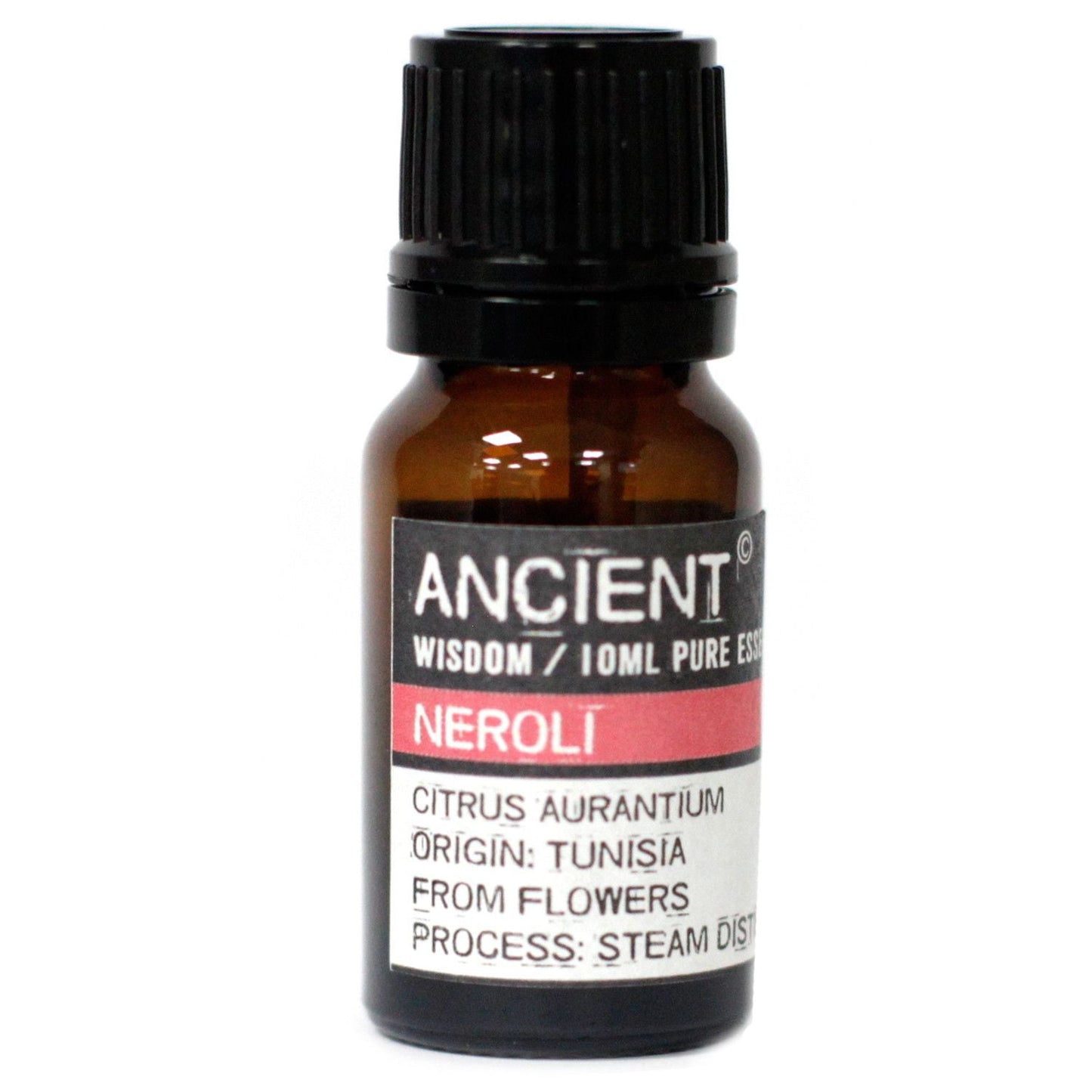 Polished 10 ml Pure Neroli Essential Oil featuring natural patterning and unique variations - Luna Panther