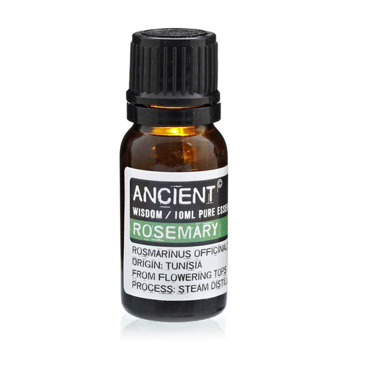 Polished 10 ml Rosemary Essential Oil featuring natural patterning and unique variations - Luna Panther