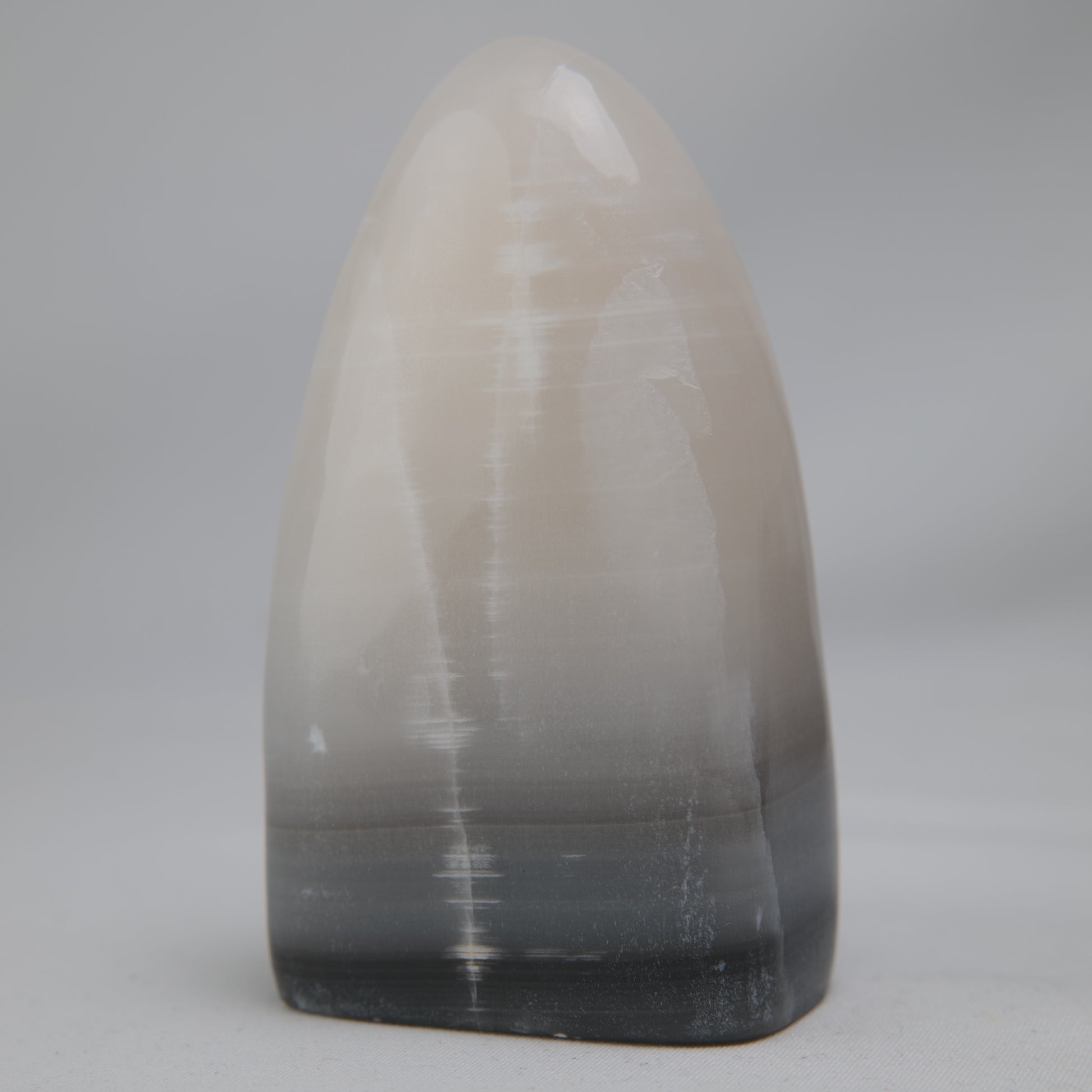 Smokey Pink Calcite Freeform, 324g, smokey pink calcite freeform 324g polished detail