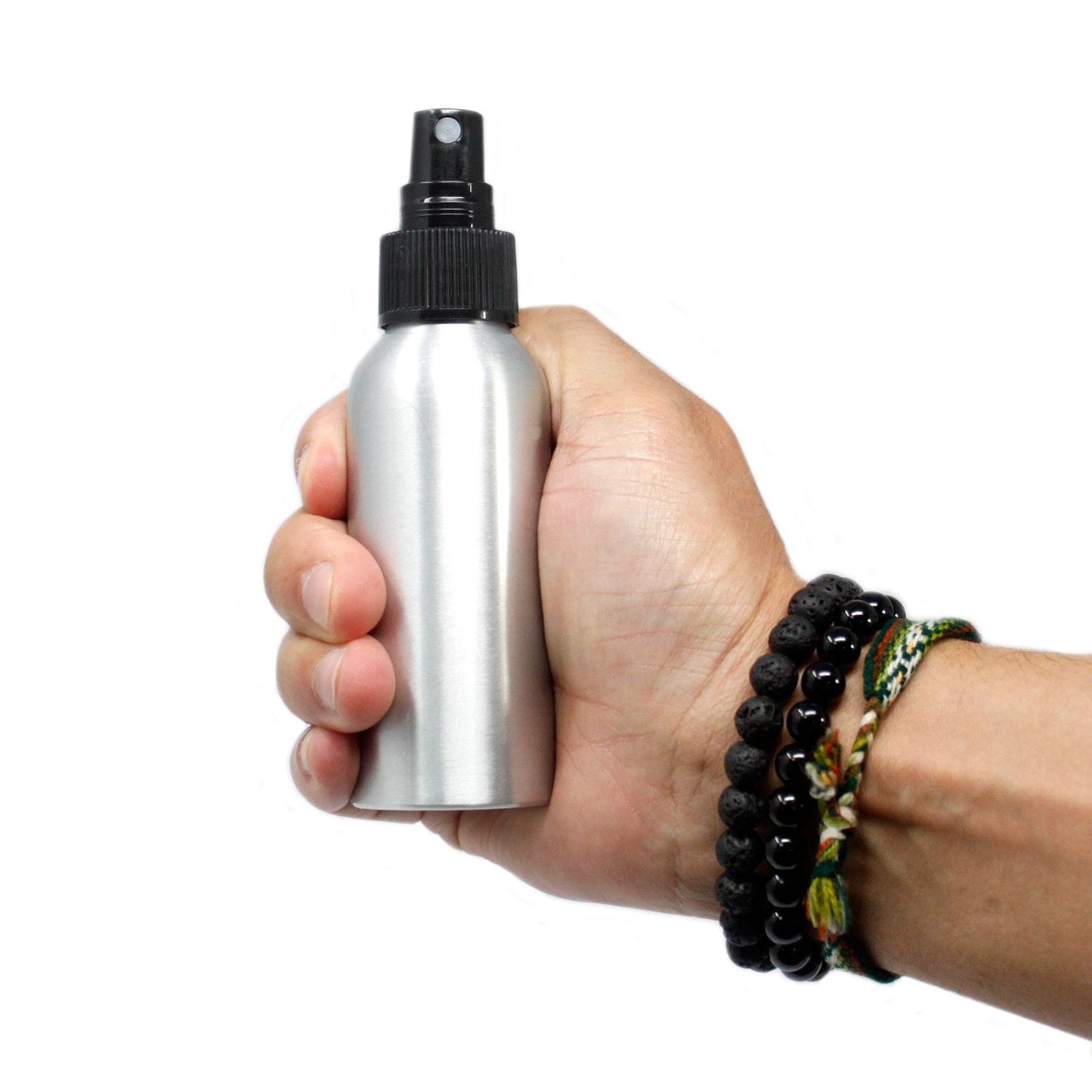 100ml Aluminium Bottle with Black Spray Top - Luna Panther
