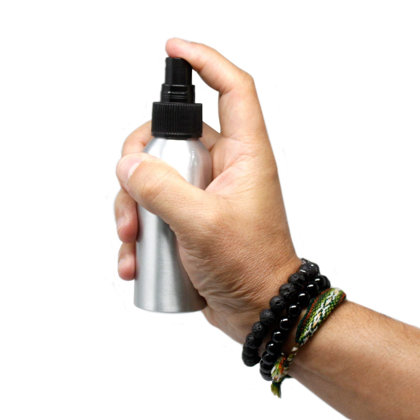 100ml Aluminium Bottle with Black Spray Top - Luna Panther