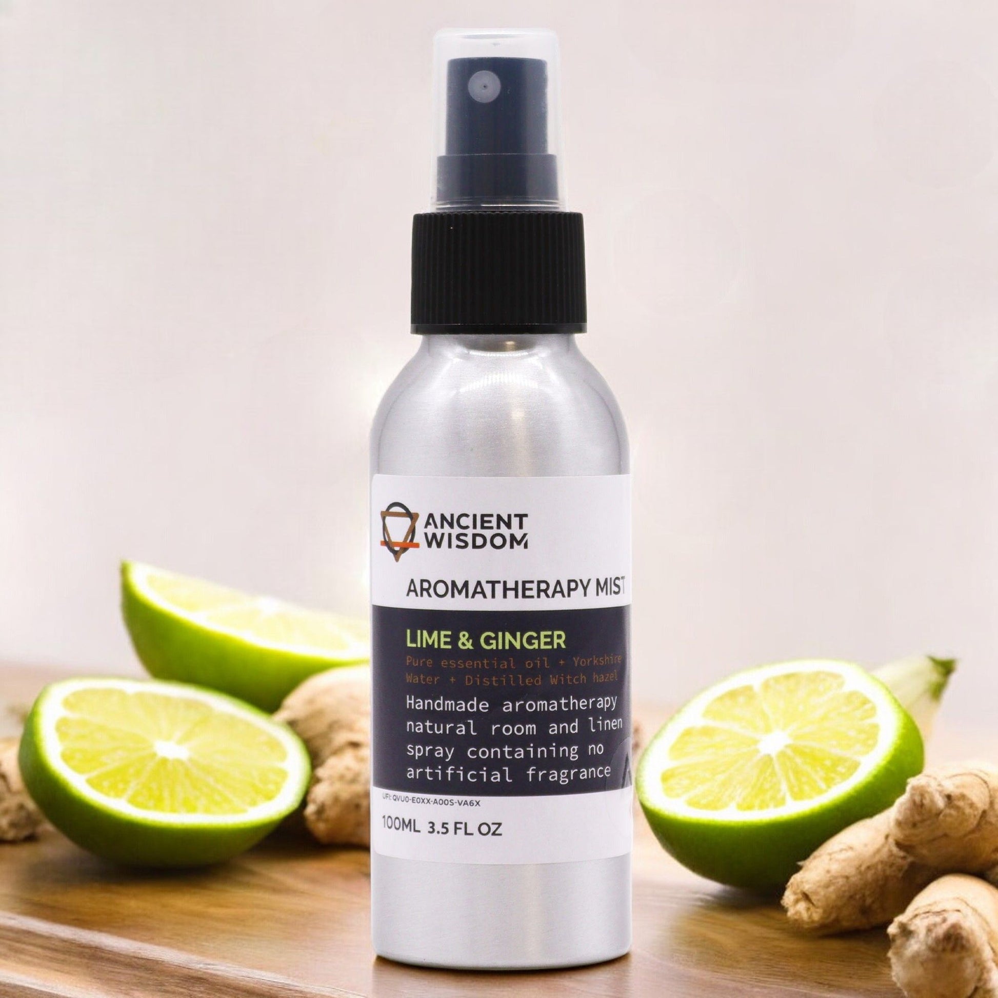 100ml Essential Oil Mist - Lime & Ginger - Luna Panther