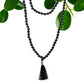 108 Bead Mala - Black Agate - Luna Panther