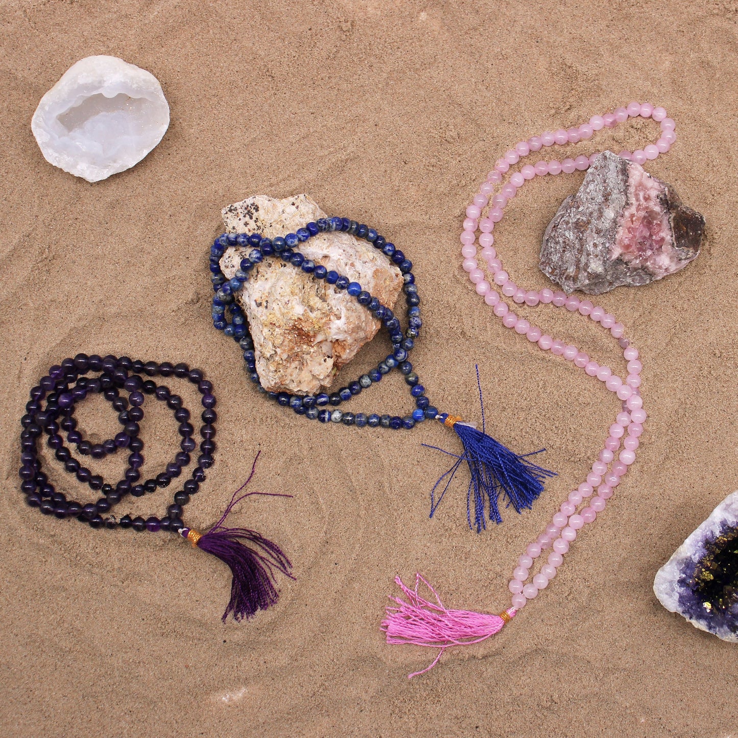 108 Bead Mala - Rose Quartz - Luna Panther