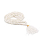Polished 108 Bead Mala - White Quartz featuring natural patterning and unique variations - Luna Panther