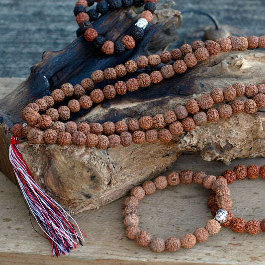 108 Rudraksha Mala - Natural - Luna Panther alternate view