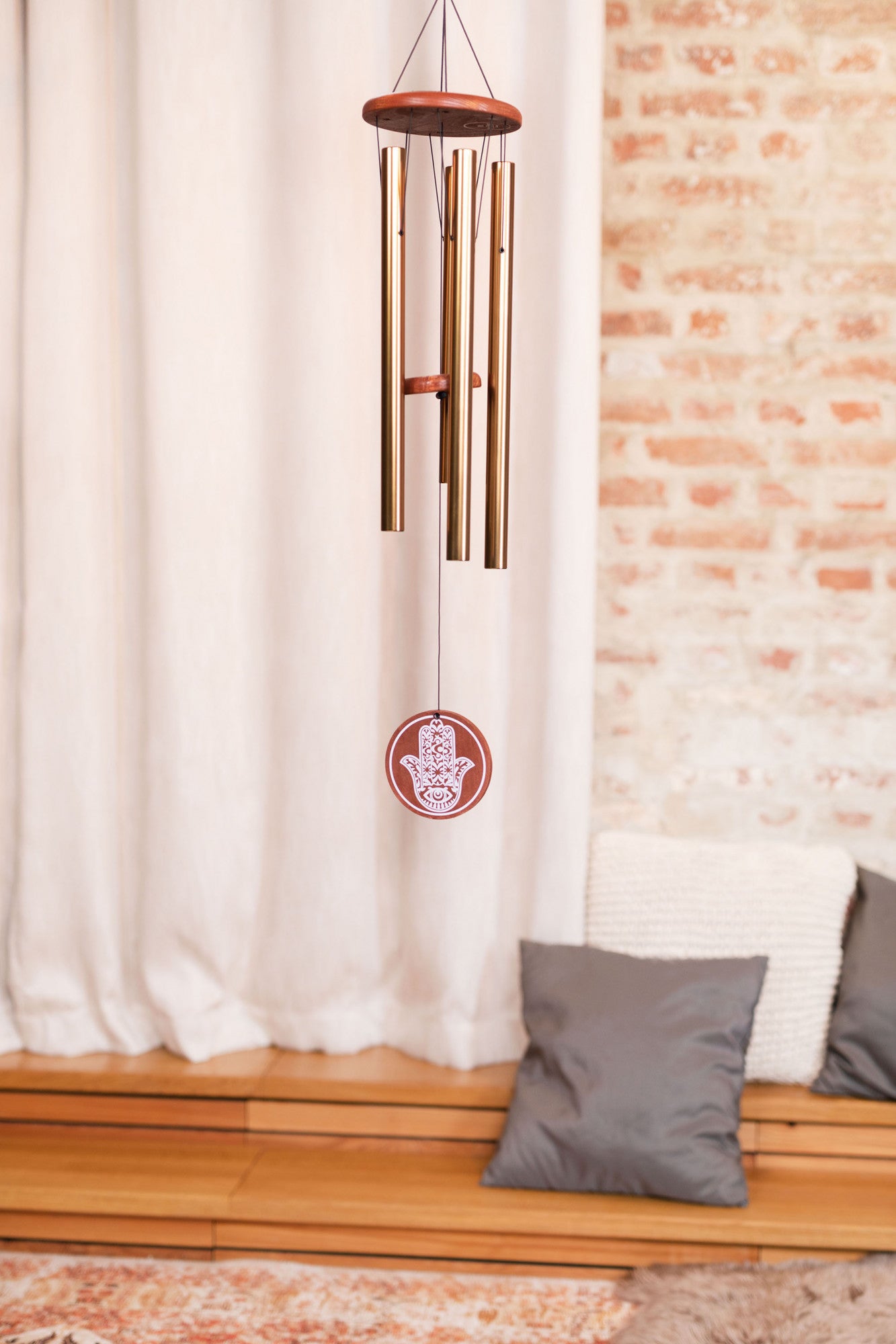 MEINL Sonic Energy Hamsa Meditation Chime 36"/90 cm - 432 Hz - Bronze detail view 2 at Luna Panther