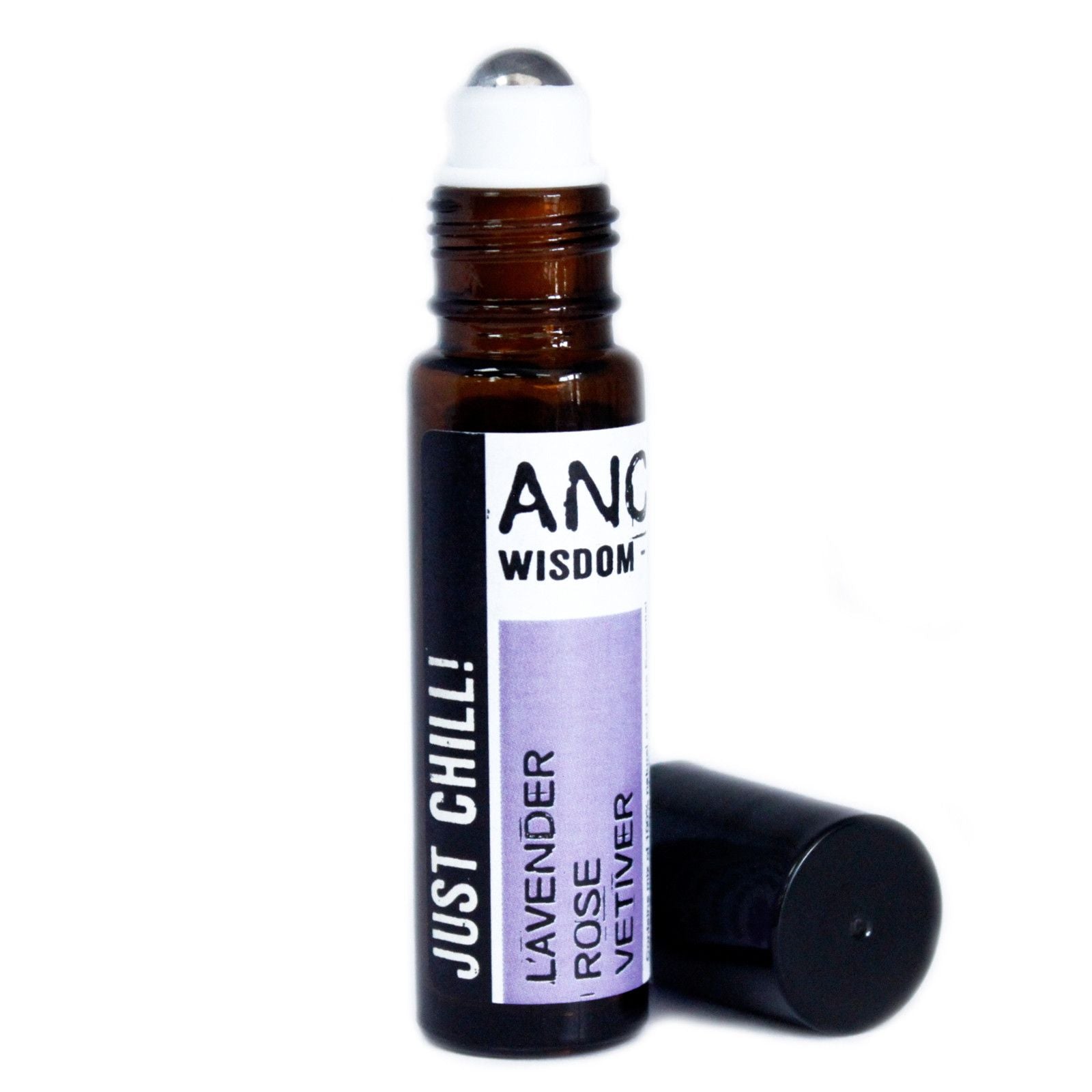 Polished 10ml Roll On Essential Oil Blend - Just Chill! featuring natural patterning and unique variations - Luna Panther