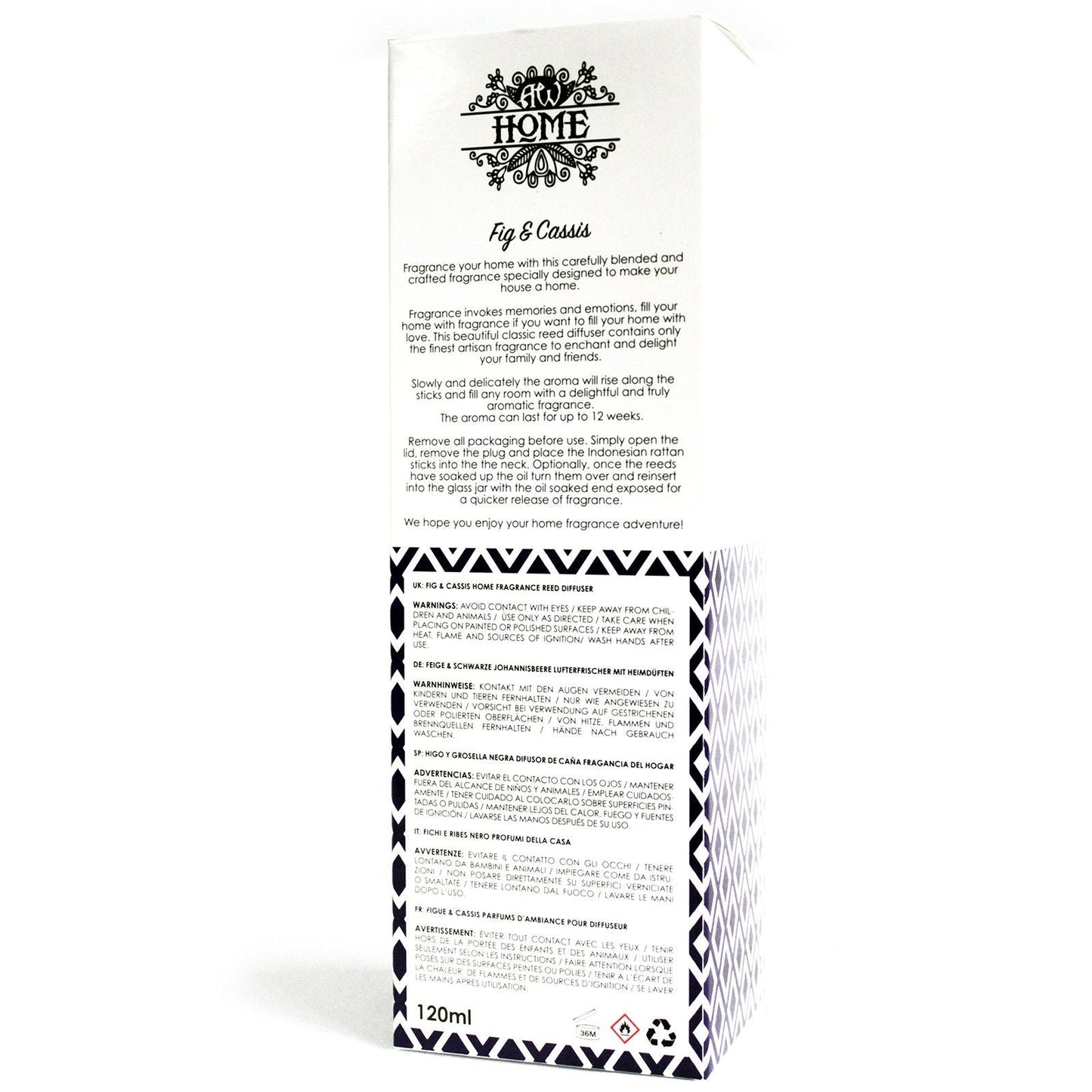 120ml Reed Diffuser - Fig & Cassis - Luna Panther