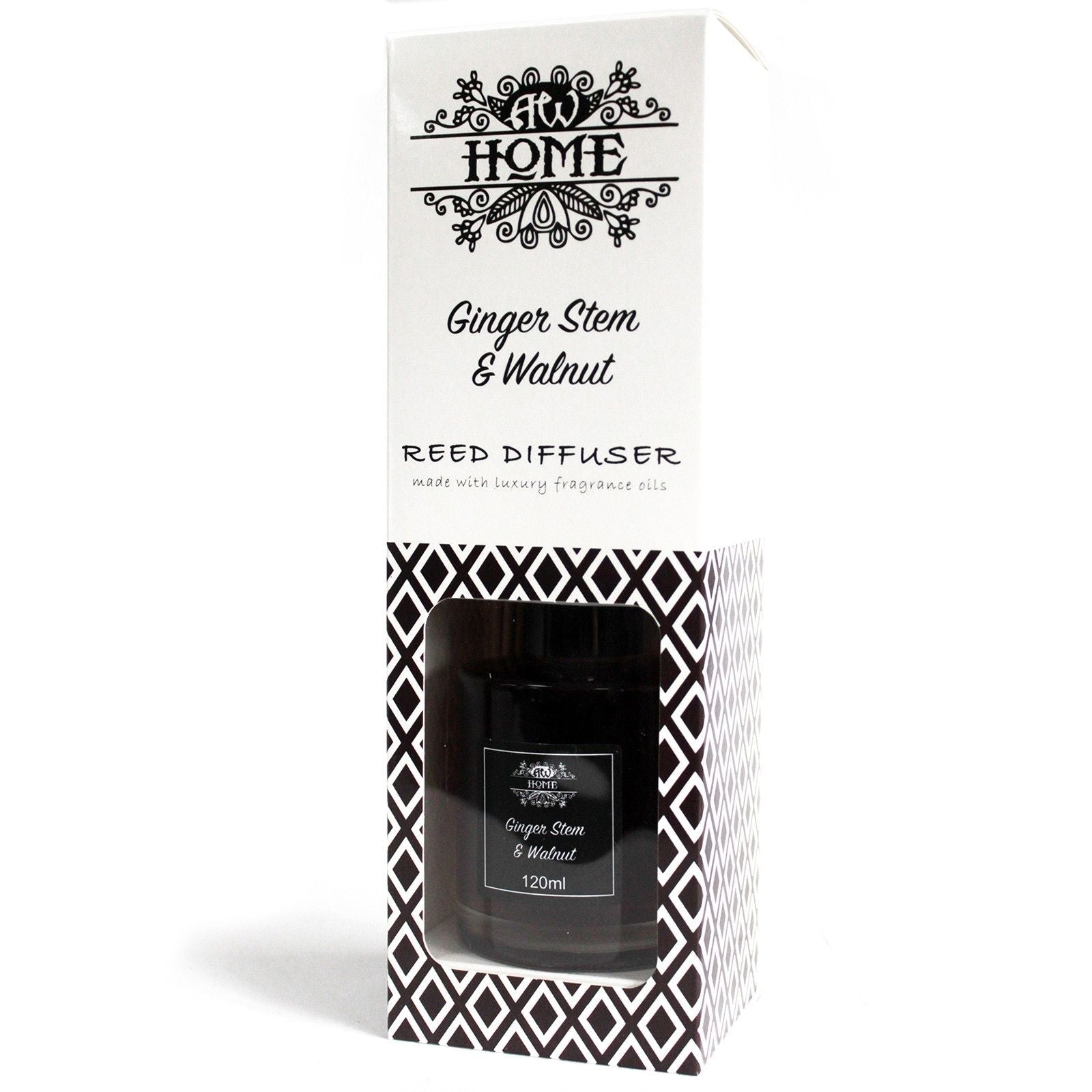 120ml Reed Diffuser - Ginger Stem & Walnut - Luna Panther