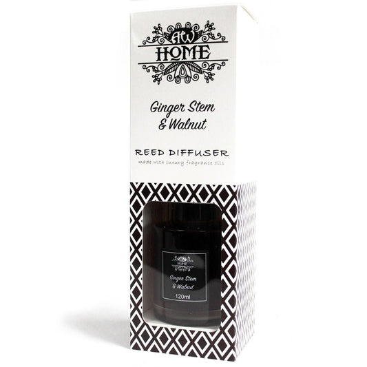 120ml Reed Diffuser - Ginger Stem & Walnut - Luna Panther alternate view