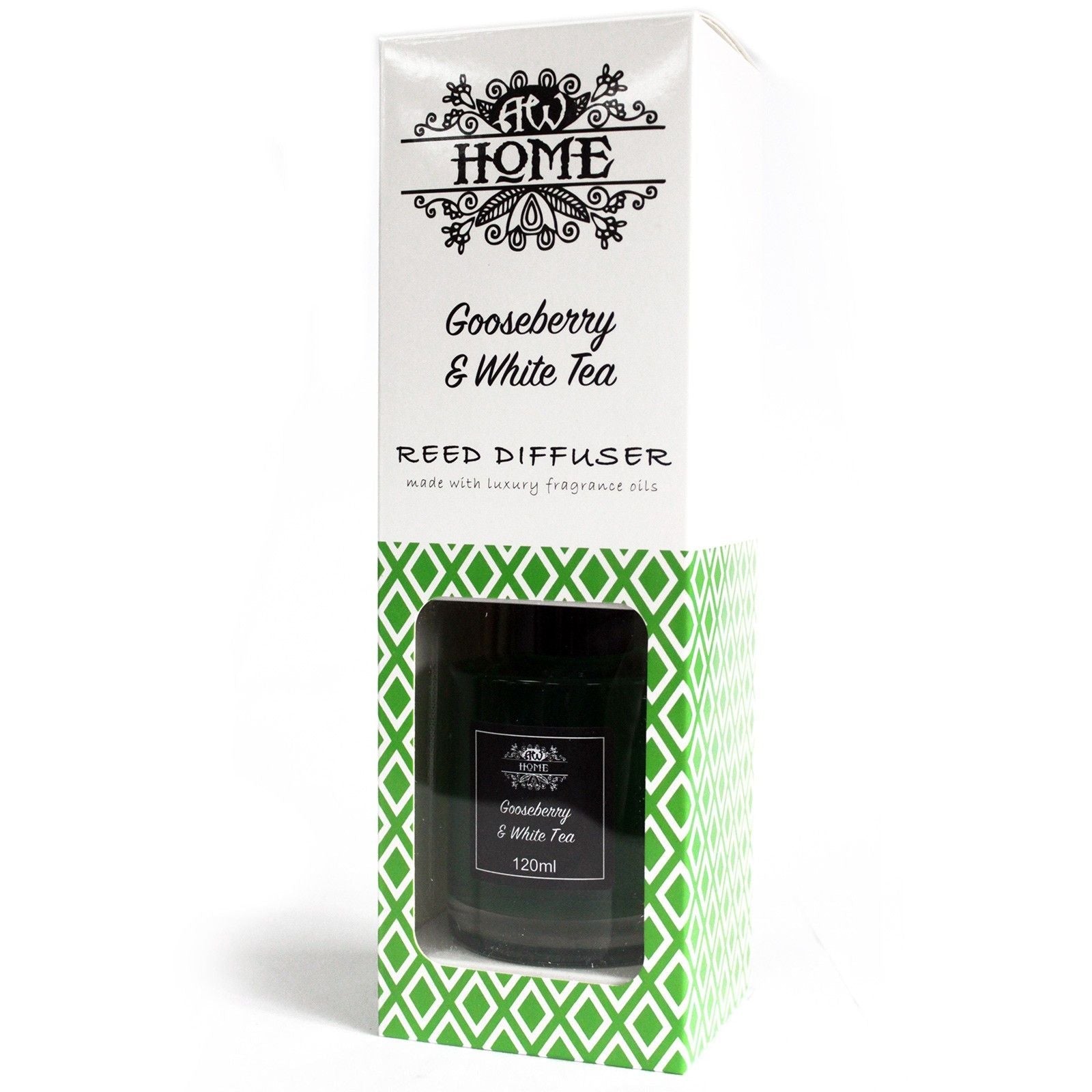 120ml Reed Diffuser - Gooseberry & White Tea - Luna Panther