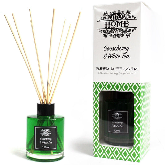 120ml Reed Diffuser - Gooseberry & White Tea - Luna Panther