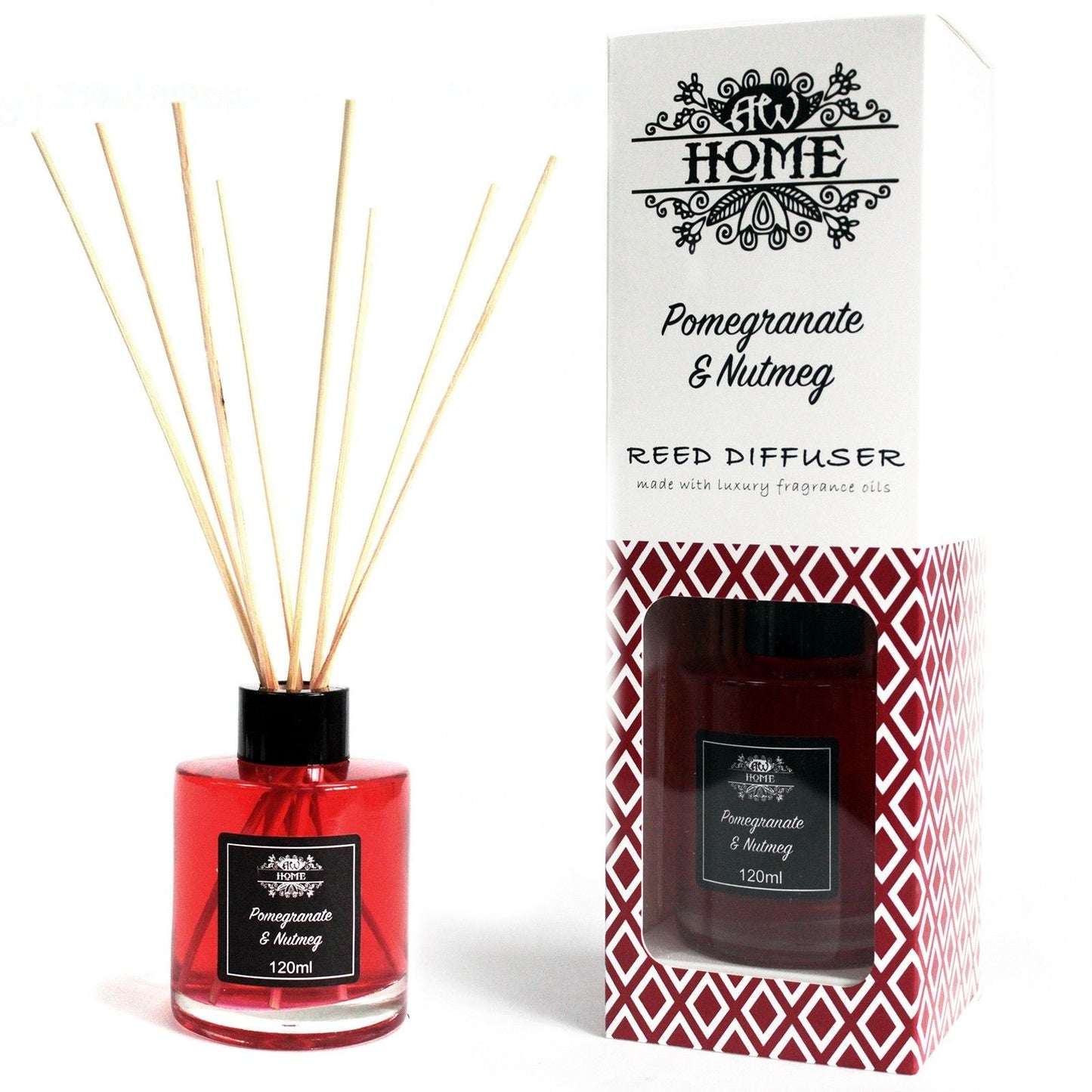 120ml Reed Diffuser - Pomegranate & Nutmeg - Luna Panther