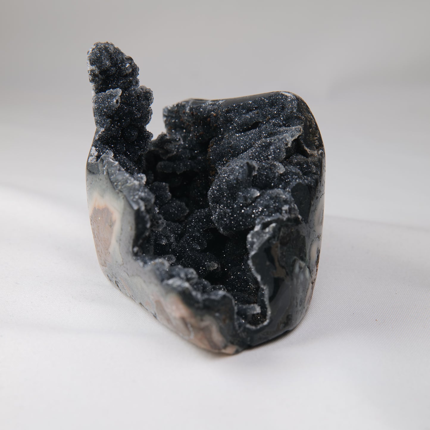 Sugar Amethyst Druzy Geode 235g, view 2