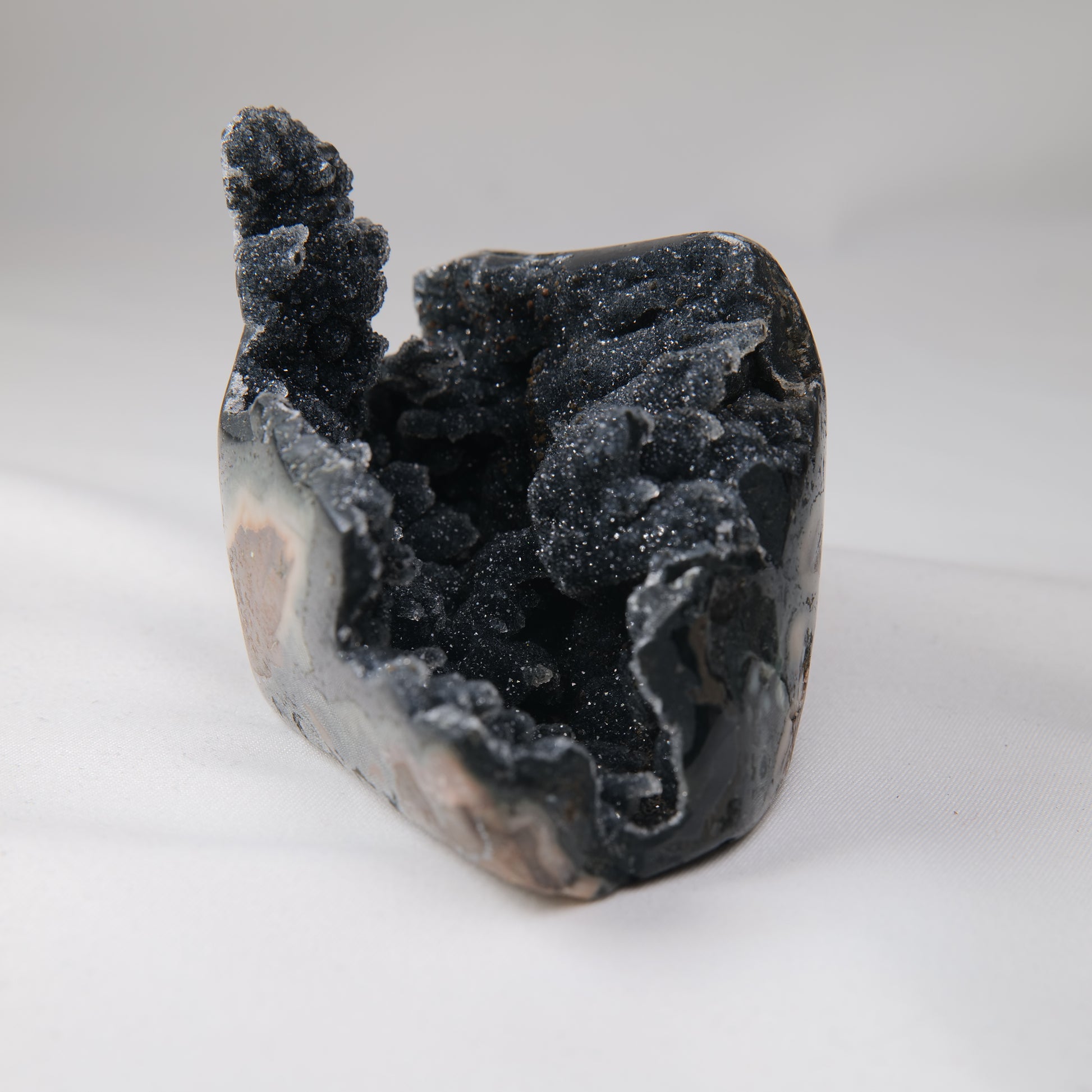 Sugar Amethyst Druzy Geode 235g, view 2