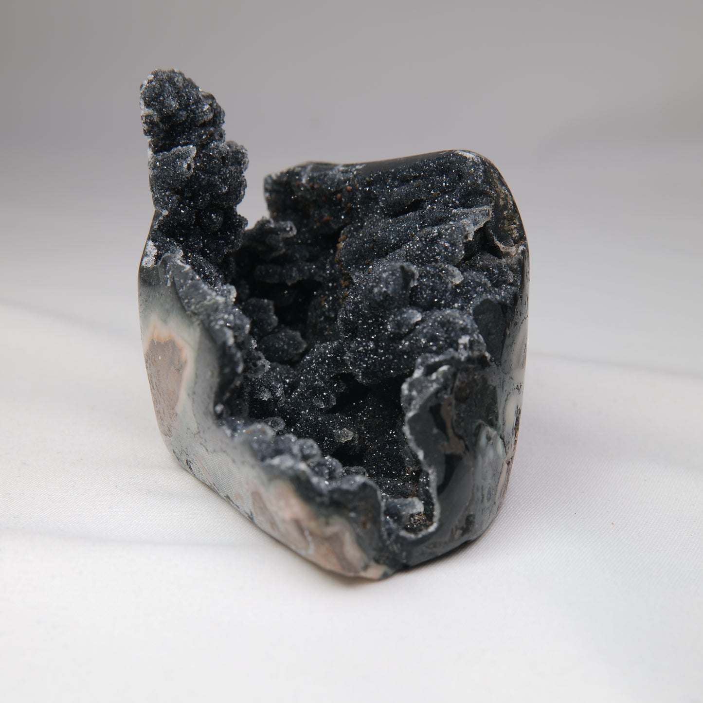 Sugar Amethyst Druzy Geode 235g, view 4