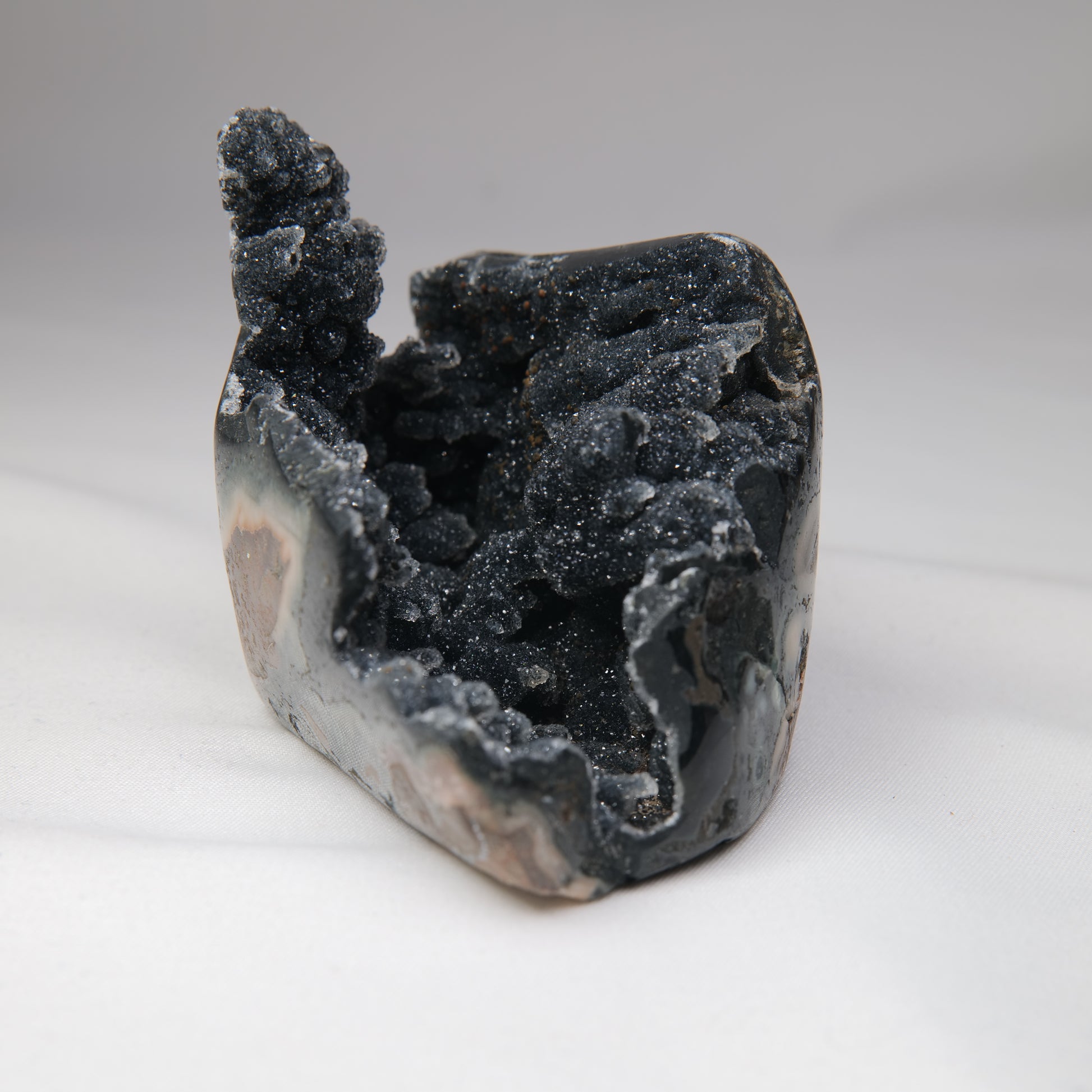 Sugar Amethyst Druzy Geode 235g, view 4