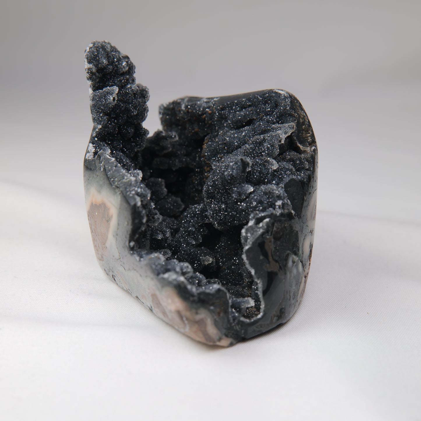 Sugar Amethyst Druzy Geode 235g, view 5