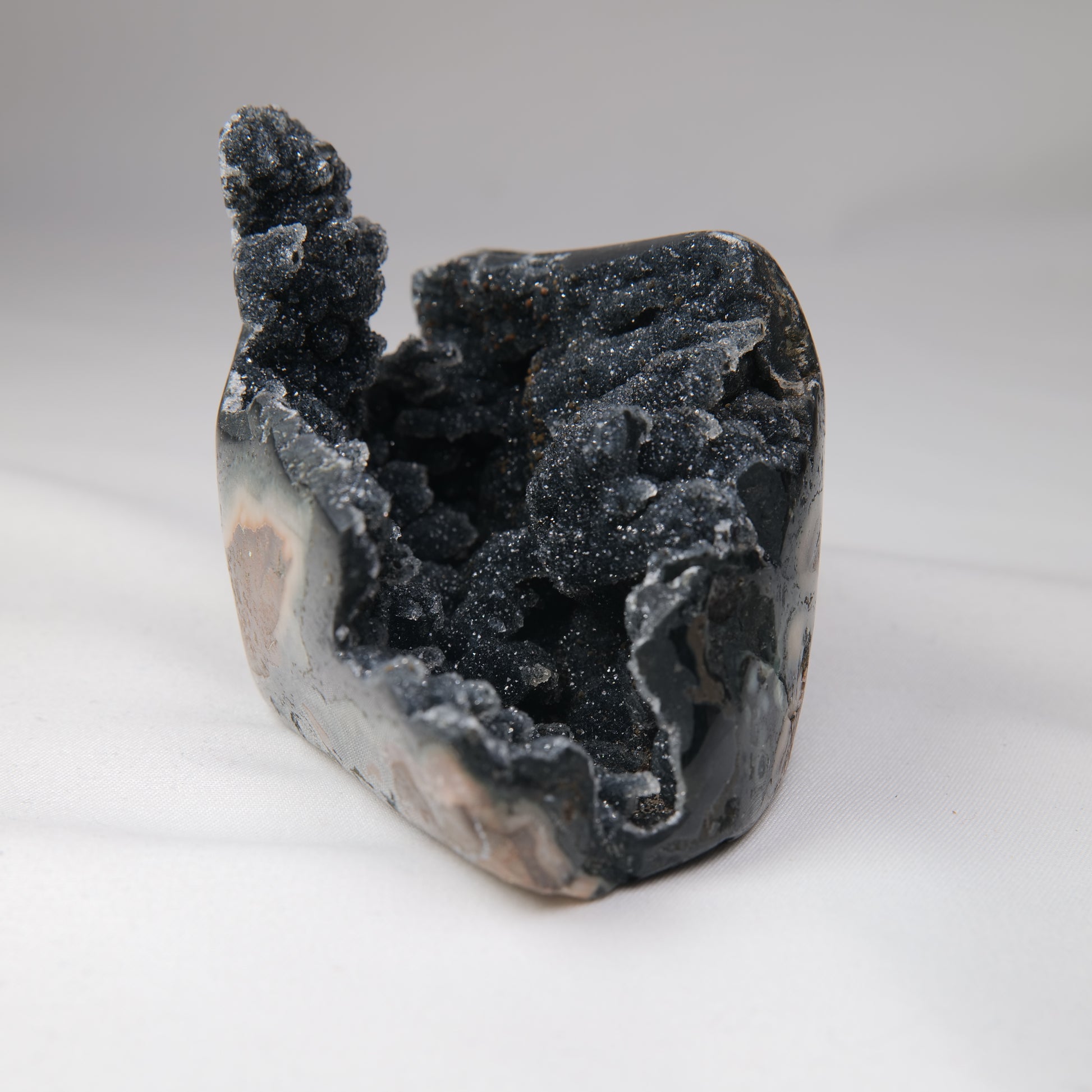 Sugar Amethyst Druzy Geode 235g, view 5
