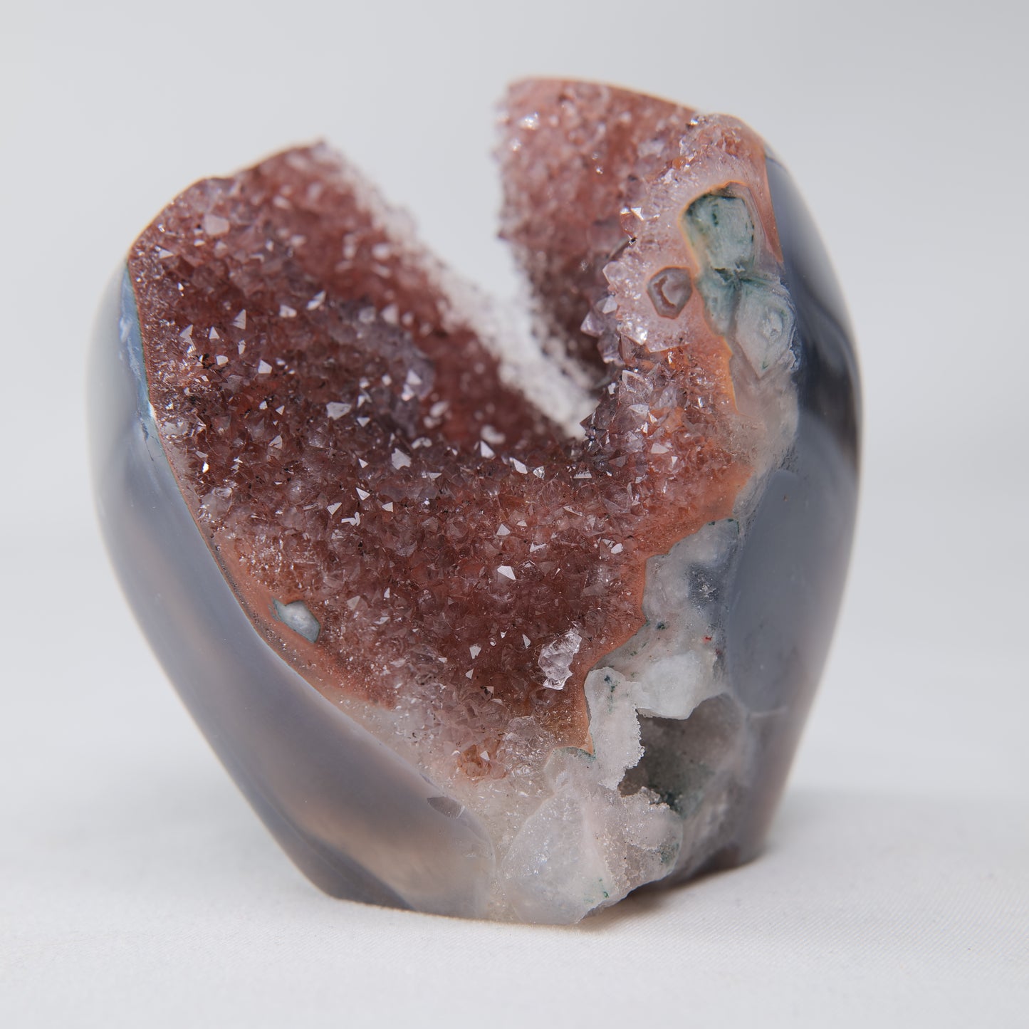 Pink Rainbow Amethyst Druzy 258g, view 5