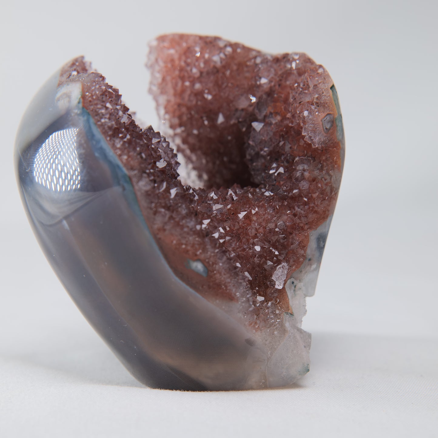 Pink Rainbow Amethyst Druzy 258g, view 6