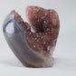 Pink Rainbow Amethyst Druzy 258g, view 6