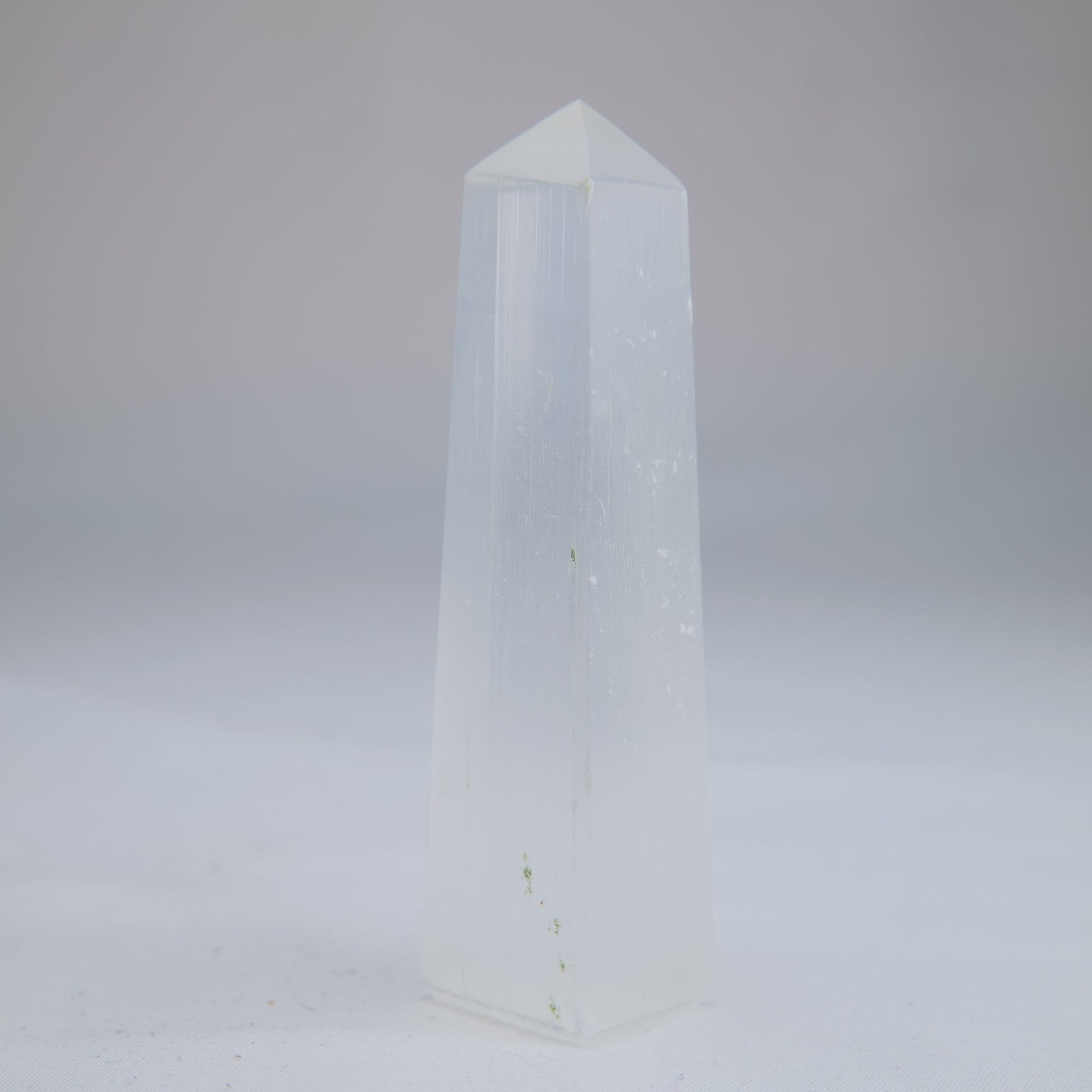 Selenite Tower 97g back