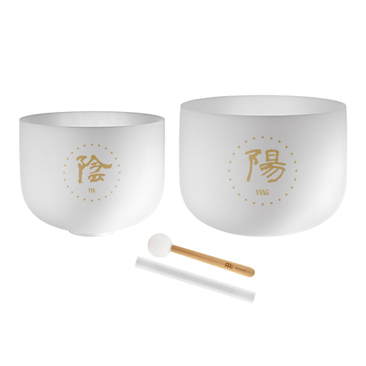 MEINL Sonic Energy 2-piece TCM Crystal Singing Bowl Yin & Yang Set at Luna Panther