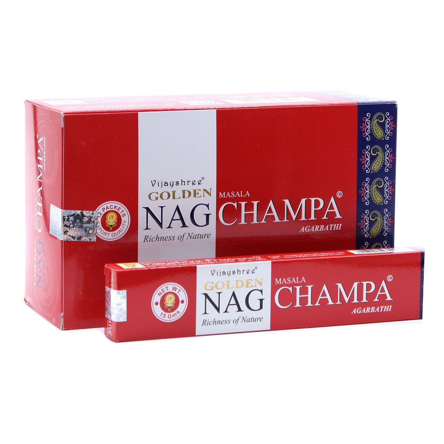 Polished 15g Golden Nag - Champa Incense featuring natural patterning and unique variations - Luna Panther