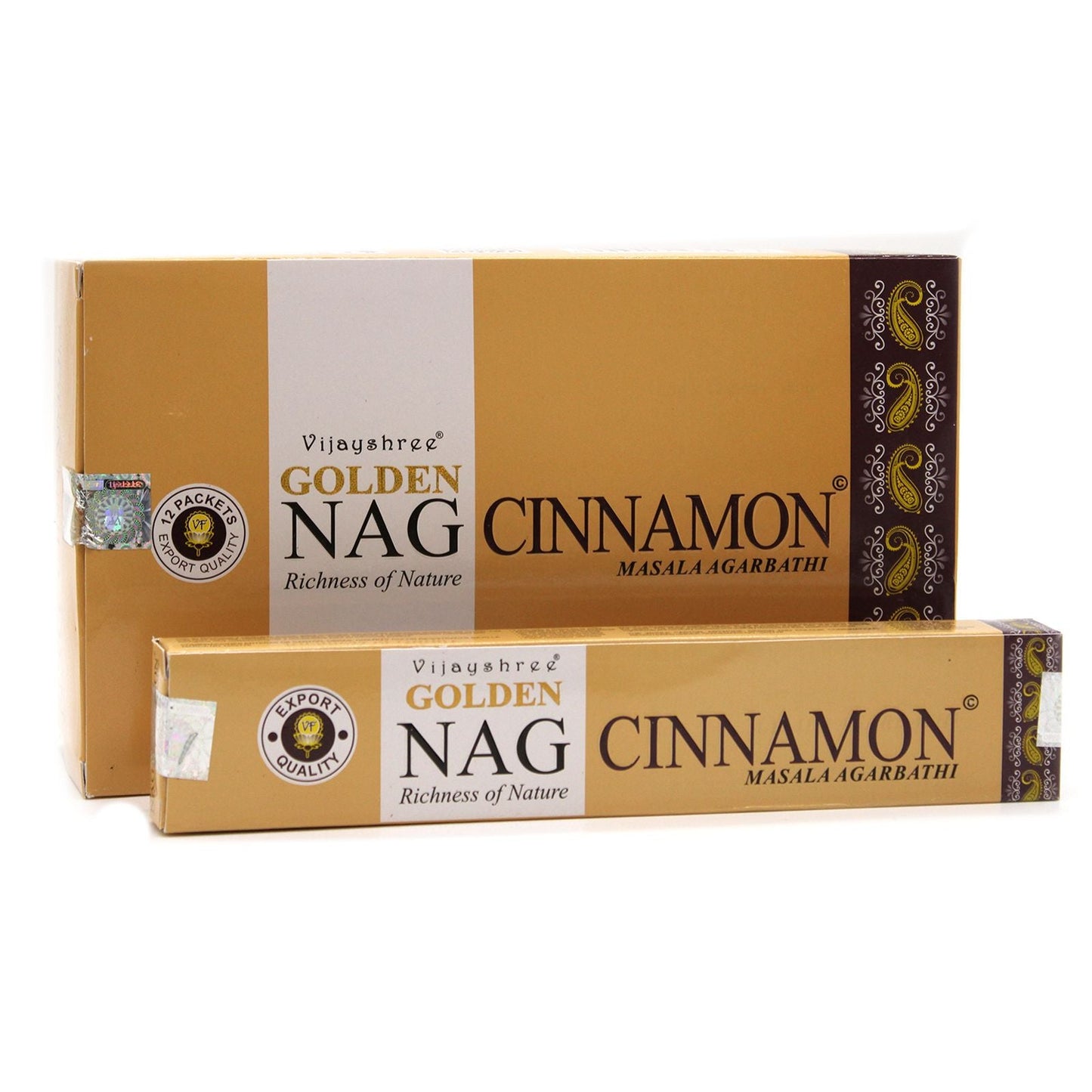 15g Golden Nag - Cinnamon 15g incense sticks at Luna Panther