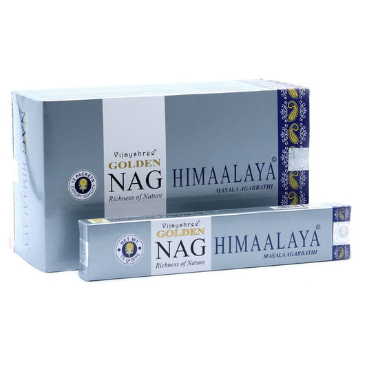 Polished 15g Golden Nag - Himalaya Incense featuring natural patterning and unique variations - Luna Panther