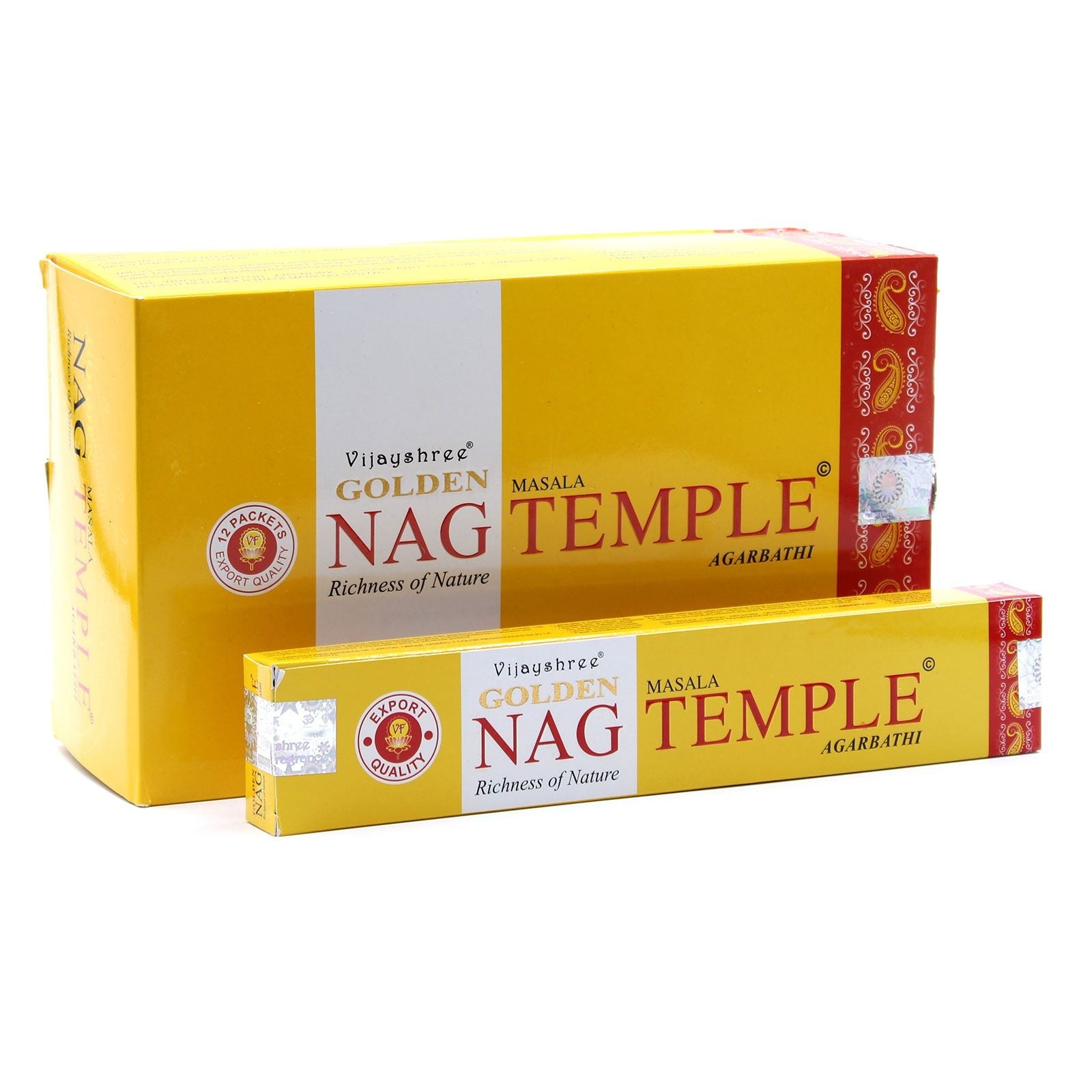 Polished 15g Golden Nag - Temple Incense featuring natural patterning and unique variations - Luna Panther