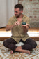 MEINL Sonic Energy Pocket Steel Tongue Drum 3", A Major/6 notes/440 Hz - Dark Green, Germ of Li detail view 8 at Luna Panther