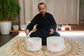 MEINL Sonic Energy 2-piece TCM Crystal Singing Bowl Yin & Yang Set detail view 8 at Luna Panther