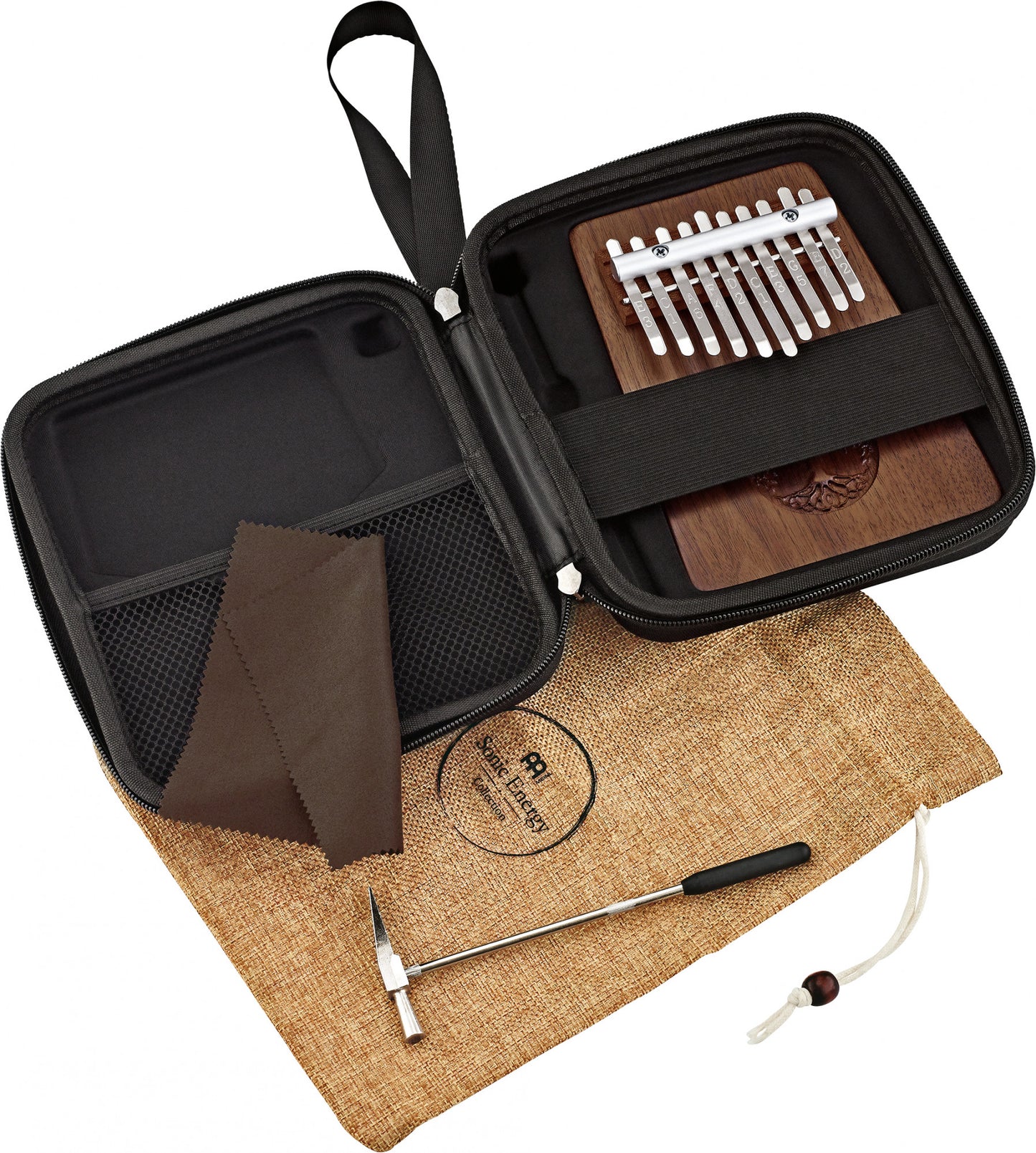 Meinl Sonic Energy Solid "Tree of Life" Kalimba - 10 notes / black walnut detail view 10 at Luna Panther