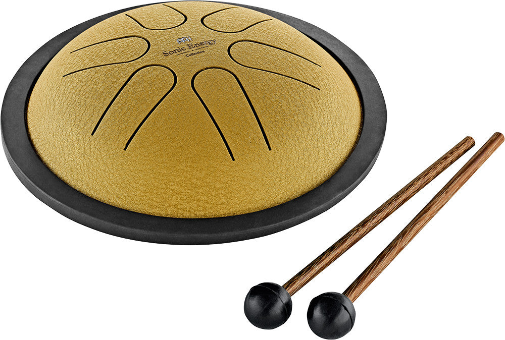 MEINL Sonic Energy Mini Steel Tongue Drum 6" - B Major/6 Notes/440 Hz - Gold at Luna Panther