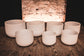 MEINL Sonic Energy White-Frosted Crystal Singing Bowls Set 7 pcs - B4/A4/G4/F4/E4/D4/C4/432 Hz detail view 3 at Luna Panther
