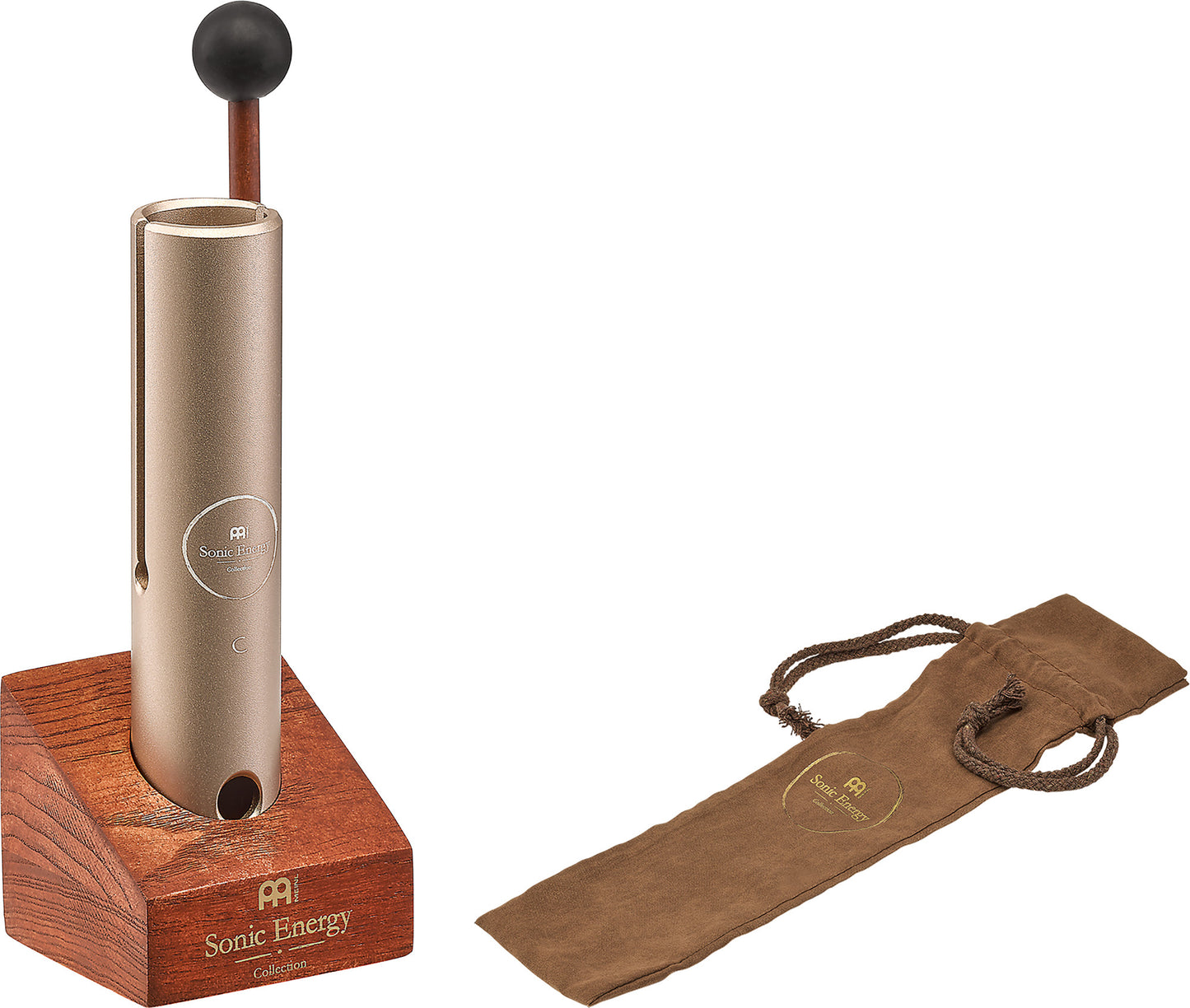 MEINL Sonic Energy Wah-Wah Tube C6, 432 Hz, Champagne gold detail view 7 at Luna Panther