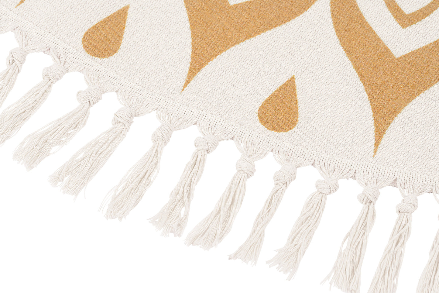 MEINL Sonic Energy Meditation Rug - Vintage Gold / Floral Design detail view 5 at Luna Panther