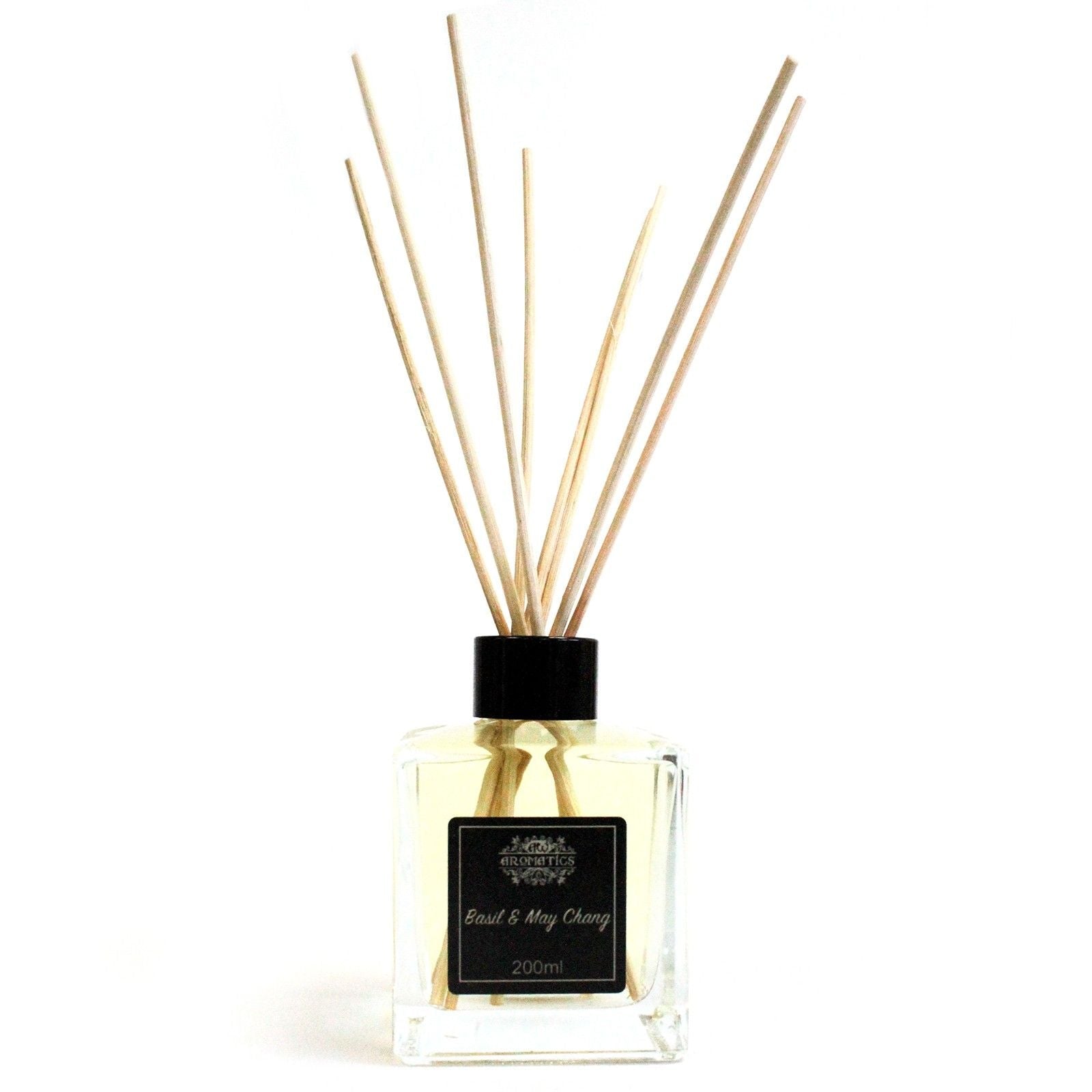 200ml Basil & Maychang Essential Oil Reed Diffuser - Luna Panther